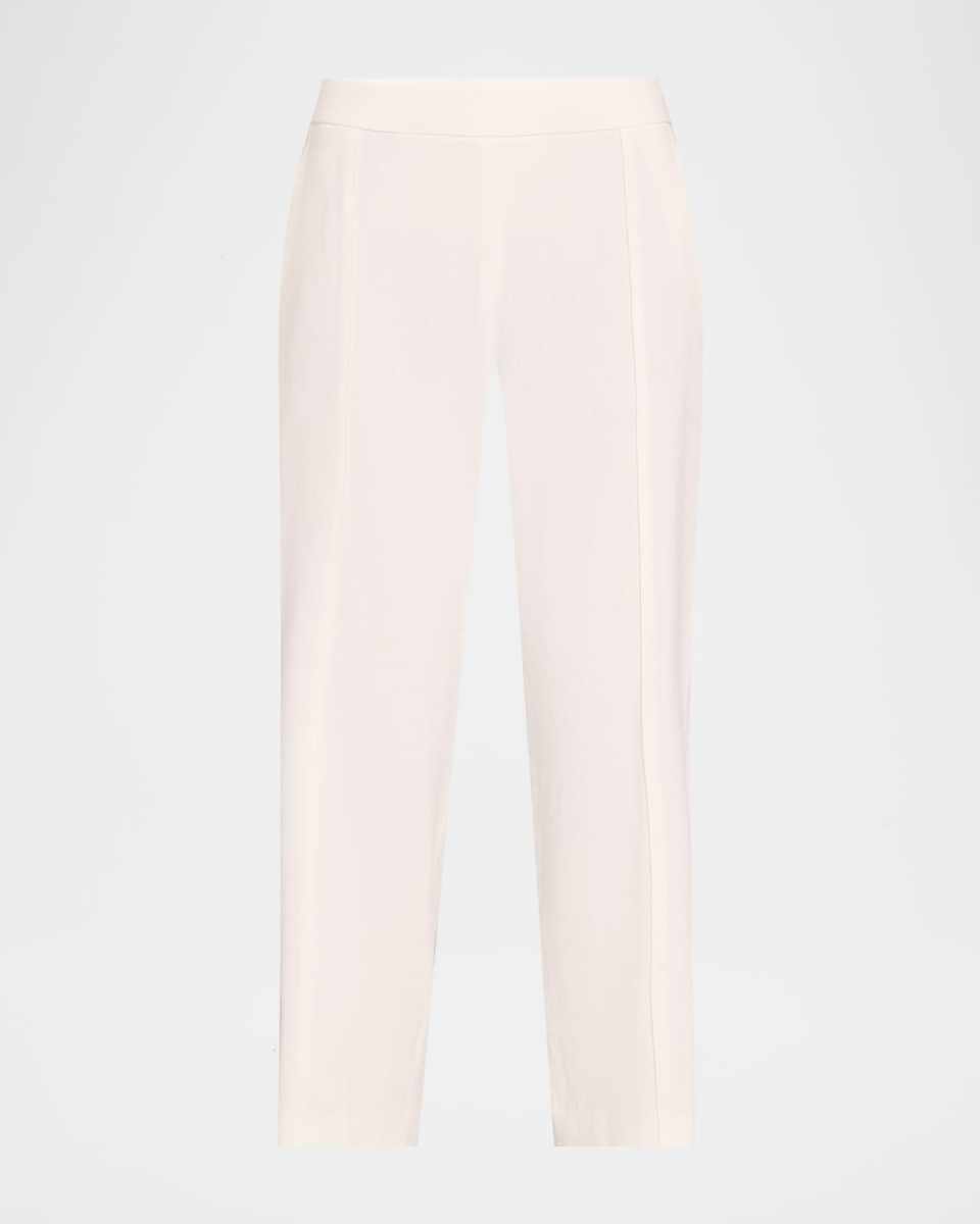 Pull-On Mid-Rise Tapered Pants